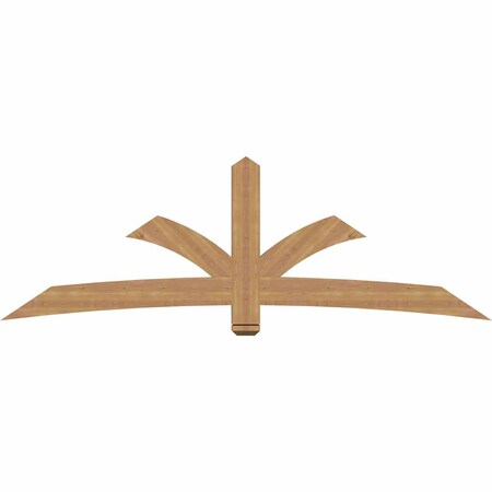 Ekena Millwork Davenport Timber Gable Bracket, Western Red Cedar, 96"W x 32"H x 3 1/2"D x 5 1/2"F, 8/12 Pitch GBW096X32X0406DAV00SWR